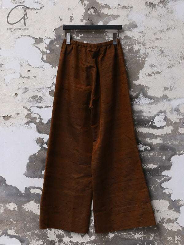 Mutedance 25 Spring/Summer Silk/Printed Trousers MD-MD25SS127-BROWN